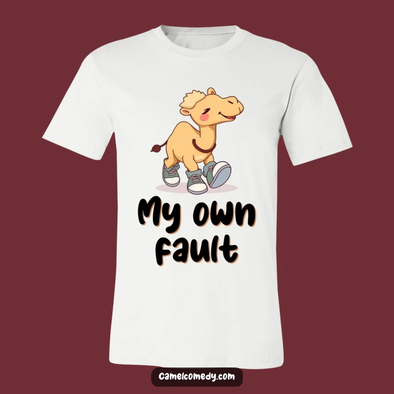 Funny Giggling Camel T-Shirt: Tripping Shoes Tee, Perfect Gift