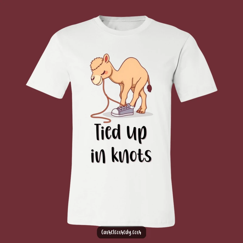 Funny Camel Shoelace T-Shirt: Hilarious Animal Lover Gift