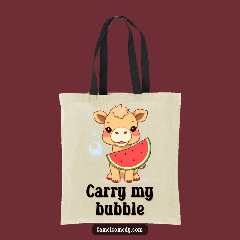 Funny Camel Watermelon Bubble Tote Bag - Carry Your Laughs in Style!