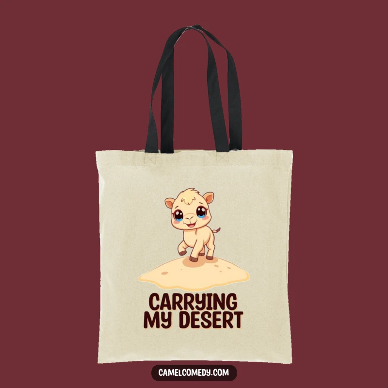 Funny Camel Tote Bag: Tiny Dune Dancer for Stylish, Hilarious Everyday Carry