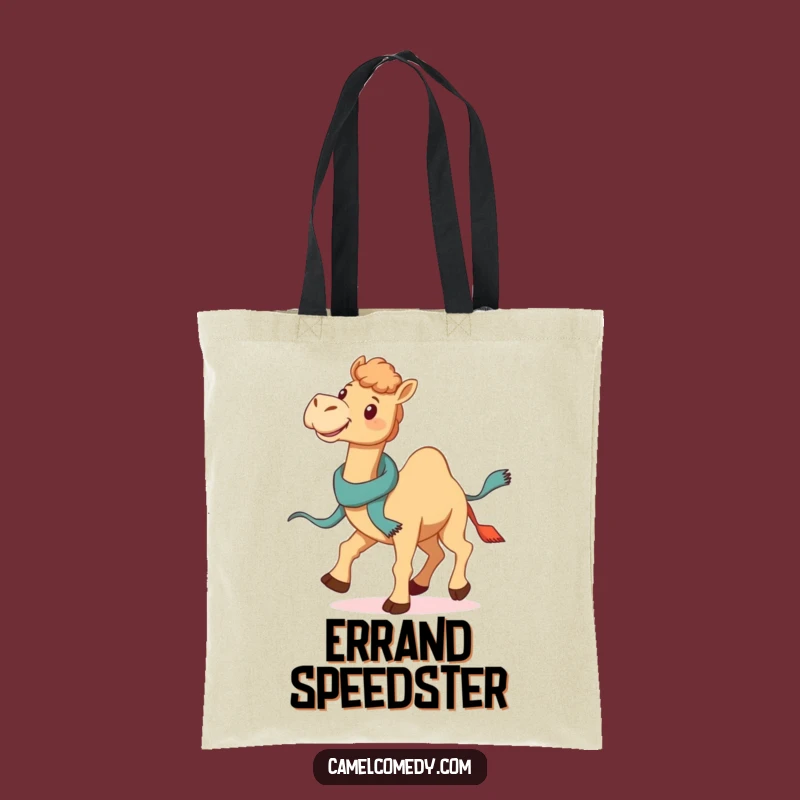 Funny Galloping Camel Tote Bag - Jaunty Scarf Style, Hilarious Carry-All