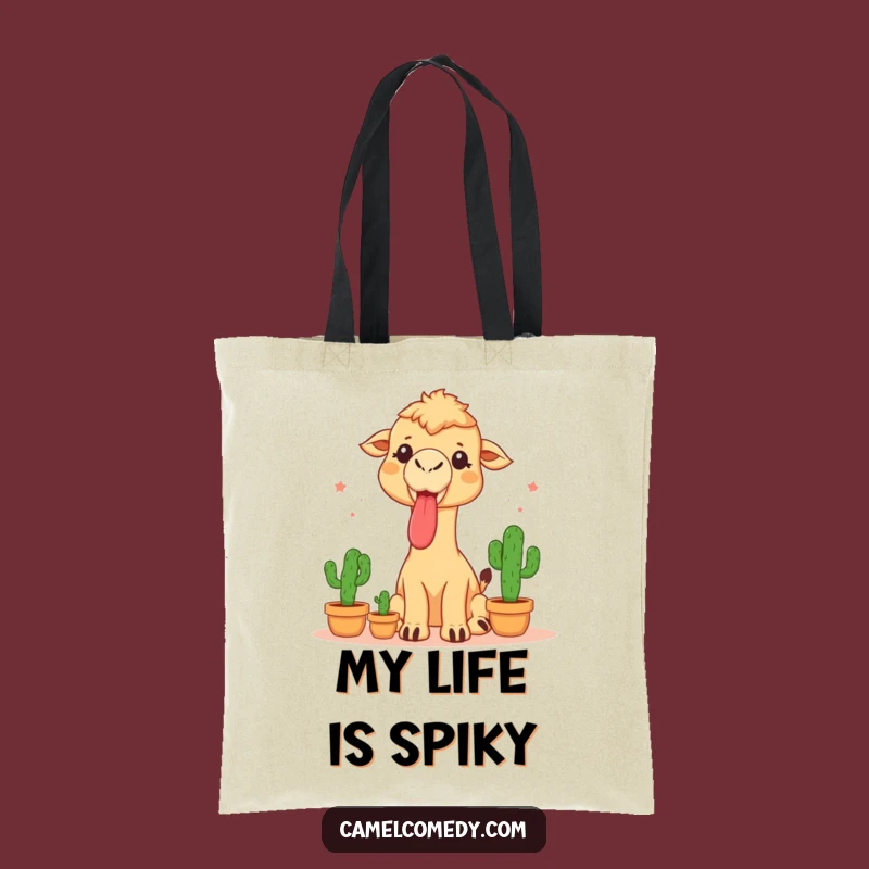 Funny Camel Cactus Juggling Tote Bag - Hilarious Desert Performer Accessory Gift