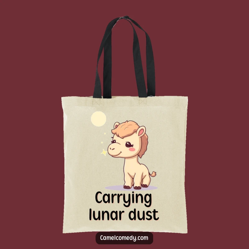 Funny Curious Camel Tote Bag: Moonbeam Magic Carry-All, Gift Idea
