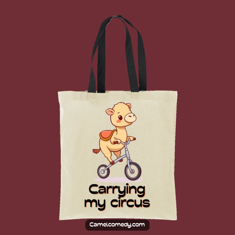 Funny Kawaii Camel Unicycle Tote Bag: Carry Your Fun and Essentials
