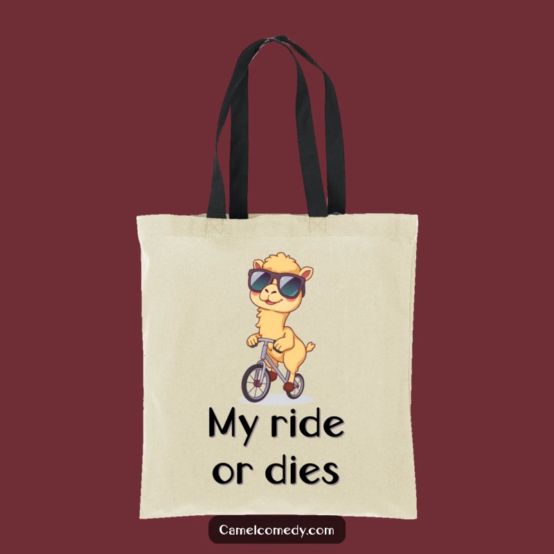 Funny Kawaii Camel Unicycle Tote Bag - Hilarious Camel Accessory Gift